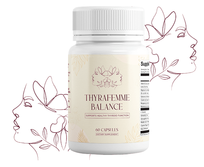 Thyrafemme Balance one bottle plus women face sketch